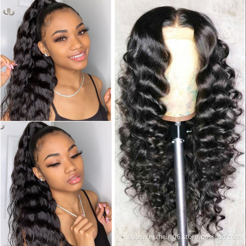 braids wigs human hair lace front wigs deep wave human hair blonde u part wig human hair